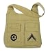 Vintage Cloth Uni-Strap Tote Bag W/Patches, OD & Khaki