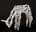 Animated Feeding Deer 3-D Wire Sculpture (46-332-23)