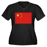 Artsmith, Inc. Women’s Plus VNck Drk T-Shirt Chinese China Flag HD Reviews