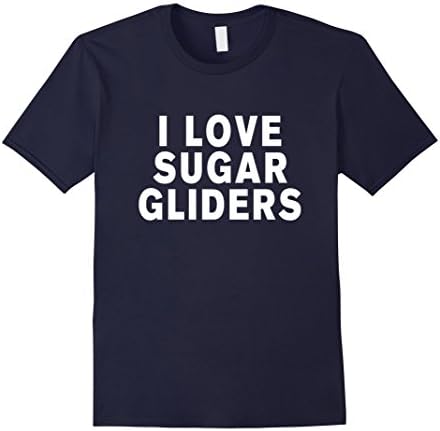 Men's I love sugar gliders t-shirt  Large Navy
