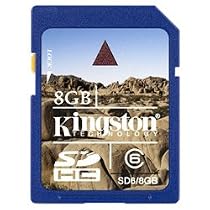 Kingston 8 GB SDHC Class 6 Flash Memory Card SD6/8GB
