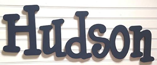 NAVY Hand Painted Wooden Hanging NURSERY Wall Letters