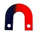 1 1/2''x1 5/8'' HALF AND HALF HORSESHOE/C MAGNET