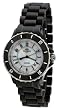 Oniss #ON8043-L Women's Ceramica Fuerte Collection Black Ceramic Watch
