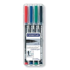 Staedtler CD Marker, Assorted Wallet of 4