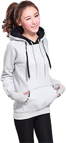 Changde360 Warm Sweatshirt Women Hoodie Autumn Winter Clothing Sudaderas Mujer Chandal Polerones Survetement Femme Vetement Woman Tops Plus Size gray sweatshirtM Soft