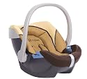 Cybex 050045005 - Aton Autokindersitz / Babyschale Gruppe 0+ (0 bis 18 kg), ab der Geburt bis ca. 15 Monate, sand-beige / brown
