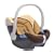 Cybex 050045005 - Aton Autokindersitz / Babyschale Gruppe 0+ (0 bis 18 kg), ab der Geburt bis ca. 15 Monate, sand-beige / brown