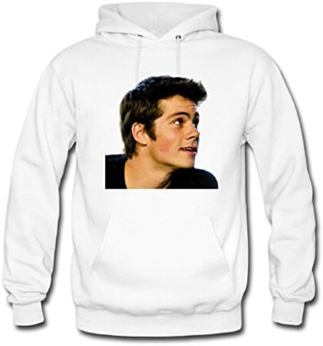 Wendo Men's and Women's Personalized Custom DIY design Dylan O'brien Classic Hoodie M White