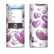 Hearts Design Decal Sticker for Apple iPod Nano 5G (5th Generation)