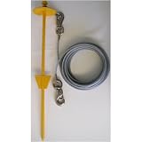 Tie-Out and Dome Stake Combination for Dogs up to 250lbs