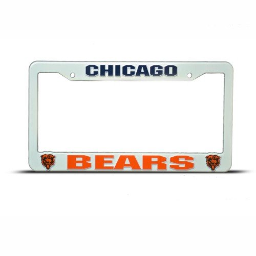 Chicago Bears Plastic Nfl License Plate Frame Tag Holder