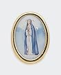 Gold Plated Religious Lapel Pin - Virgin Pozo