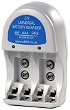 Universal Battery Charger Accepts Aa, Aaa And Pp3 Batteries