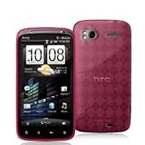 Hot Pink TPU Candy Rubber Flexi Skin Case Cover for For HTC Sensation 4G /  ....