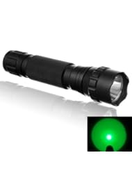 Home Improvement: Alldaymall? UltraFire WF-501B CREE Q5 Single - Mode 200 Lumen Green Light Flashlight Torch + 1*18650 3000Mah Protected Battery+1*18650 Wired Single Charger Kit - Alldaymall