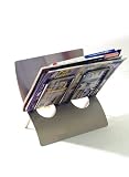 Stainless Steel Floor Standing Magazine / Newspaper Rack