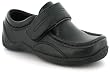 Surge Orion Boys Moccasin Velcro School Shoes A Hardwearing But Fashionable Shoe That Is Ideal For The Start Of A New Term - Black