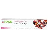 Rite Aid Home Freezer Bags, Double Zipper Seal, Gallon Size, 15 ea