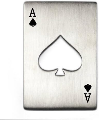 Willss Credit Card Size Casino Poker Shaped Bottle Opener (2)