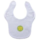 Hudson Baby Personalized Initial Bib- W, Neutral