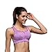 SUNVP Women's Seamless Yoga Sports Front Zipped Bra