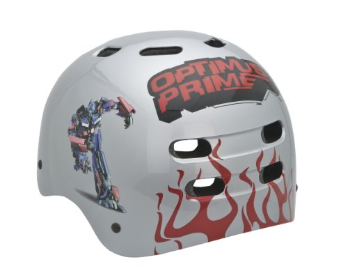 Bell Child Transformers Optimus Prime Multi-Sport Helmet + Bell (Silver)