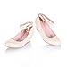 Carol Shoes Fashion Women's Sweet Buckle Ankle-strap Elegance Wedge Mid Heel Mary Janes Shoes