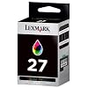 Lexmark Cartridge No. 27 - Print cartridge - 1 x yellow, cyan, magenta - 140 pages