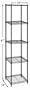 5 TIER UNIT USES 3/4 DIAMTER CHROME POSTS (Chrome) (47"H x 18"W x 18"D)