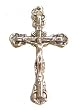 Small Crucifix - Fleur De Lis Cross - Pendant - 2in. Height - IMPORTED FROM ITALY