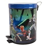 Star Wars Clone Wars Waste Trash Can w/Step Top 11"x8"