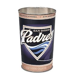 San Diego Padres MLB Tapered Wastebasket (15 Height) by Wincraft