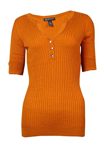 Fashion Bug Women Plus Size: Sweaters: International Concepts Ribbed Knit Split Neck Sweater 0x 
