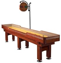 Gamenamics Delaware 10-Foot Premium Shuffleboard Table with Solid Maple Playfield