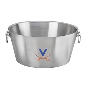 NCAA Virginia Cavaliers Doublewall Insulated Stainless Steel Party Tub, 19-Inch