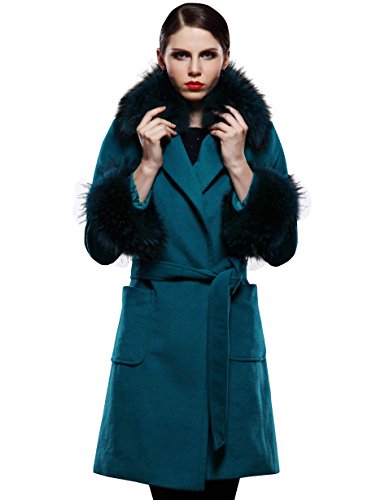 (マックスチック) Maxchic　レディース ファー付き ウールコート Q12582Y14M