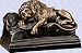 Larry the european desk top lion statue iron sculpture