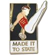 Men's Made It To States Pin.