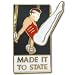 Sporting Goods : Men's Made It To States Pin.