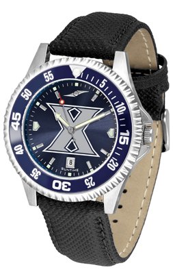 Xavier Musketeers XU NCAA Mens Leather Anochrome Watch