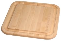 Catskill Craftsmen Square Wood Chopping Block with Groove