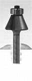 2325 CARBIDE-TIP 2F 15 DEGREE EDGE BEVEL ROUTER BIT W/BEARING 1 CUT LENGTH X 15/16 CUT HEIGHT