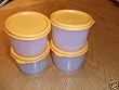 Tupperware Snack Cup 4 Goldenberry Seal Set of 4