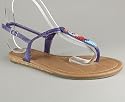 BEADED T-STRAP SANDAL