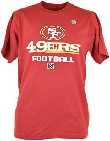 NFL Reebok San Francisco 49ers Forty Niners NFC West Football Tshirt Tee XLarge