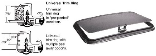 SFC/CRL 22 x 38 NewPort Sunroof Universal Trim Ring - Solar High Performance Glass by CR Laurence
