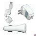 Universal Apple iPod USB Charger Kit - USB Retractable Hotsync Cable - USB Home Travel Charger - USB 12V Cigarette Lighter Charger