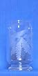 Individually Hand Etched Pine Cone Glass Candle Shade Set / 2 - 8"H