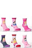 Girls 4 Pair TM Disney Princesses Socks